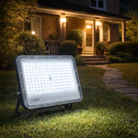 100W LED Projektör 8000 Lümen IP66 Su Geçirmez Dış Mekan Floodlight Bahçe Duvar Otopark Aydınlatma 220 Volt (Beyaz Işık 6500K)