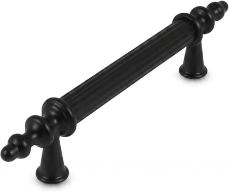 Home 6 Adet Dekoratif Metal Dolap Kulpu Çekmece Kulpu Mobilya Kulpu Vintage Kulp Seti Şık Tasarım Dolap Sapı Çekmece Sapı Kapak Kulpu (Siyah, 140 Mm)