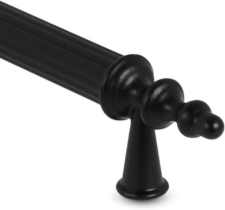 Home 6 Adet Dekoratif Metal Dolap Kulpu Çekmece Kulpu Mobilya Kulpu Vintage Kulp Seti Şık Tasarım Dolap Sapı Çekmece Sapı Kapak Kulpu (Siyah, 140 Mm)