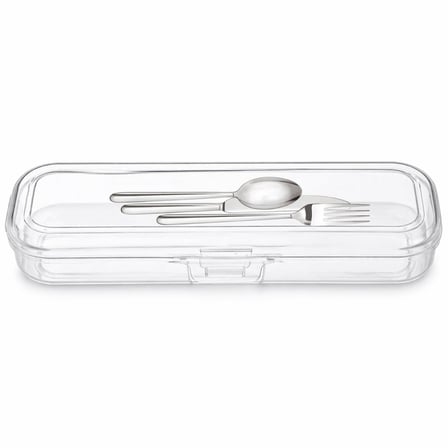 Home Kilitli Seyahat Kutusu Şeffaf Organizer – Diş Fırçalık, Çatal Kaşıklık, Çok Amaçlı Saklama Kutusu, Valiz İçi Düzenleyici, Taşınabilir Hijyenik Kap, 23x6x4 cm (Çatal Kaşıklık)