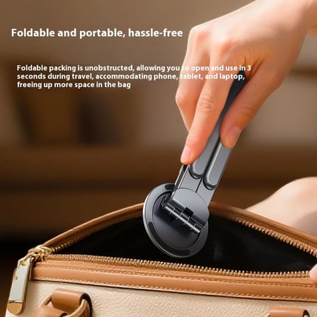 Çok Fonksiyonlu Stand Cep Telefonu Notebook Tablet için, MagSafe ile Uyumlu, Yüksek Güçlü Mıknatıs, Alüminyum, Tablet ve Laptop için Ergonomik, 8 Yükseklik Kameli, E05, Gri