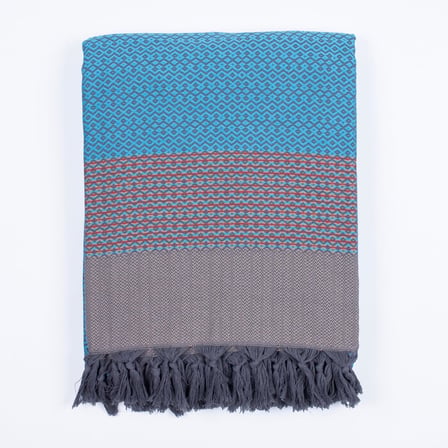 Çift Kişilik Yatak Örtüsü ve Pike |%100 Pamuklu İnce Hafif Yazlık Battaniye | Boho Dekoratif Koltuk Örtüsü | Çok Amaçlı Çeyizlik Günlük Kullanım (Turkuaz, 200x250 cm Çift Kişilik Pike)