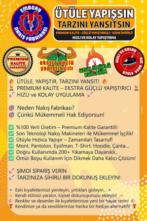 ile Yapışan Arma Yama, Göktürkçe Türk ve Kurt (2 ADET) Ütüyle Yapışan Nakış Dokuma Aplike Patch
