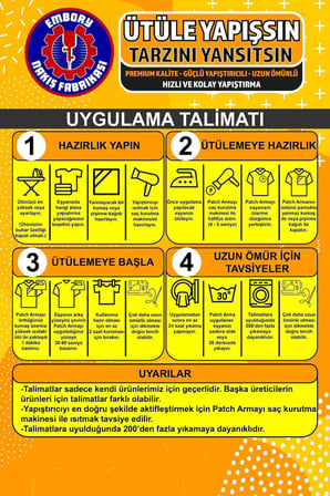 ile Yapışan Arma Yama, Göktürkçe Türk ve Kurt (2 ADET) Ütüyle Yapışan Nakış Dokuma Aplike Patch