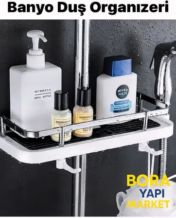 Robot Sürgülü Duş Sabunluğu Organizer
