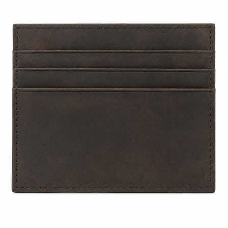Hakiki Deri Kartlık Cüzdan Erkek – El Yapımı Slim Minimalist Tasarım – 7 Kart Bölmeli & Orta Para Bölmeli – İnce, Dayanıklı, Premium Deri Kartlık Cüzdan, Günlük Kullanım - Kahverengi