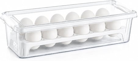 Home 12 Gözlü Kilitli Yumurta Saklama Kabı Plastik Yumurta Taşıma Kutusu Kapaklı Şeffaf Buzdolabı Düzenleyici BPA Free 12'li Yumurta Organizeri