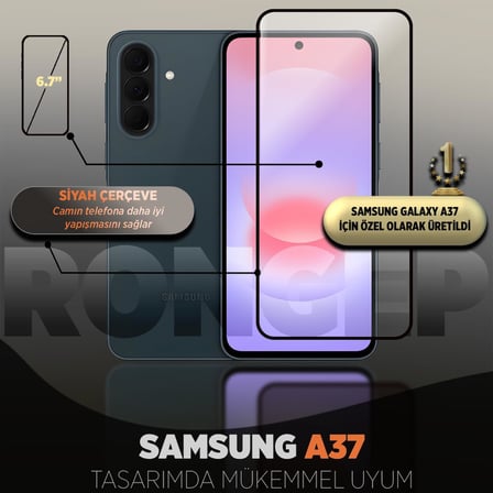 [Full-Glass] Samsung Galaxy A37 için Ekran Koruyucu 9H Sertlik Anti-Static Temperli Cam A 37 Koruma Görüntü ve Dokunmatiği Etkilemeyen Çizilme ve Darbelere Karşı Samsung A37 Ekran Koruyucu