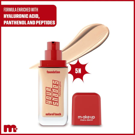 up maruderm Pürüzsüz Görünüm Sağlayan Yarı Mat Bitişli Uzun Süre Kalıcı Fondöten 5N 30 ML