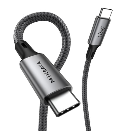 USB C Veri Kablosu, 240W USB C Şarj Kablosu, 8K@60hz 4K@240Hz 2K@360Hz Thunderbolt 4 Görüntü Kablosu, MacBook, Monitör, Docking İstasyonu, iPhone ile Uyumlu - 1 Metre