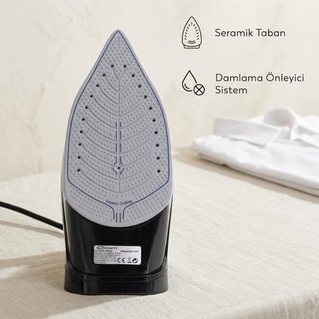 Buharlı Ütü Damlama Önleyici Sistem, Dikey Ütüleme, Yeşil, 2600 Watt