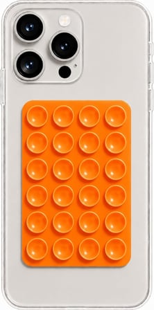 Tutucu Taşınabilir Silikon Yumuşak Telefon Standı Geniş (Turuncu)