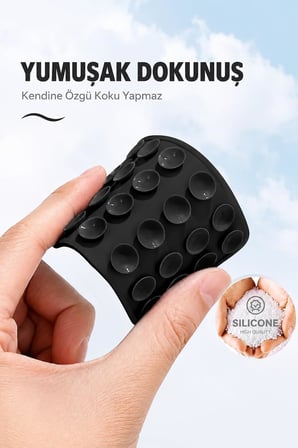 Tutucu Taşınabilir Silikon Yumuşak Telefon Standı Geniş (Turuncu)
