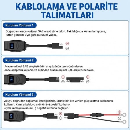 Motosiklet Hızlı Şarj Cihazı 12V-24V Su Geçirmez Çift USB Type-C PD Hızlı Şarj Portu Gidon Bağlantılı Telefon Tablet Şarj Adaptörü, Motosiklet, Bisiklet, Atv, Tekne, Motor Aksesuarı MT4