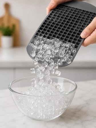 160'Lı Mini Buz Kalıbı Yapışmaz Silikon Kolayca Çıkar Kare Buzluk Kokteyl İçecek Kare Çok Amaçlı Buz Saklama Kabı