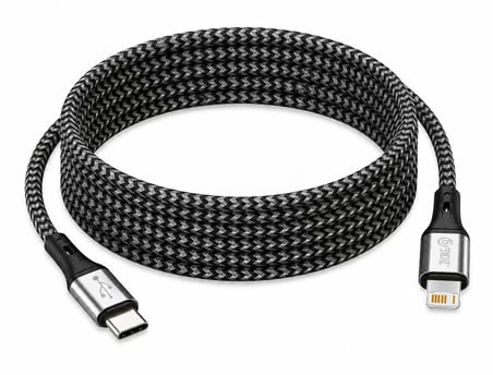 USB-C - Lightning 1,5 m 27W Hızlı Şarj Kablosu, iPhone 14/13/12/11, iPad, AirPods Uyumlu, Siyah