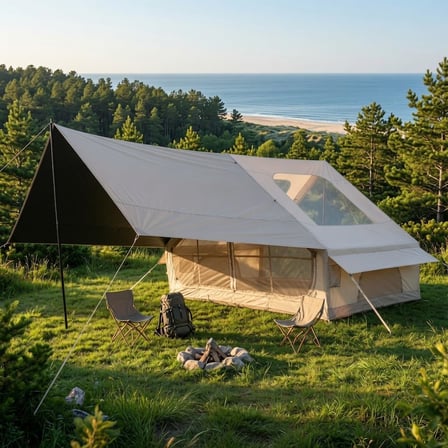 Rovos Şişme Kamp Çadırı 6 Kişilik | Büyük Boy Aile Çadırı | Hızlı Kurulum Hava Direkli | Kamp, Glamping, Festival ve Outdoor Kullanımı - Camping