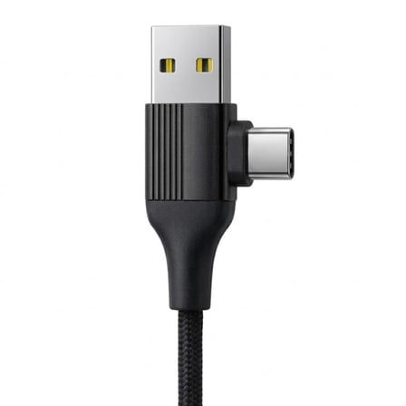 USB Type-C 5'i 1 Arada Çoklu Hızlı Şarj Kablosu Micro Usb 1m Siyah
