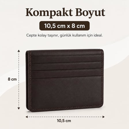 Hakiki Deri Kartlık Cüzdan - Erkek Kadın 16 Bölmeli Mıknatıslı İnce Cüzdanı - Kahverengi Lüks Minimalist Cep Düzenleyici - Kaliteli El İşçiliği Şık Tasarım - Kredi Kartılık Fonksiyonel Bölme