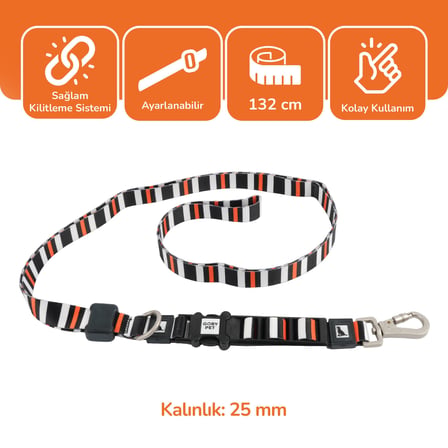 Airmesh Köpek Gezdirme Boyun Tasma Seti XS - Küçük Irk Köpek ve Kedi Gezdirme Tasması (Nefes Alabilen File Kumaş, 3-5 kg)(çizgili)