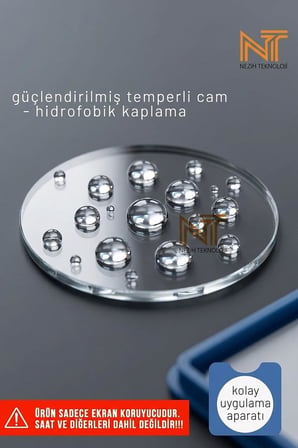 46mm ile Uyumlu Darbe Emici Temperli Cam Ekran Koruyucu