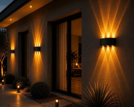 Mekan LED Aplik 10 Watt AMBER Cata Haiti 3'lü Aplik CT-8011A
