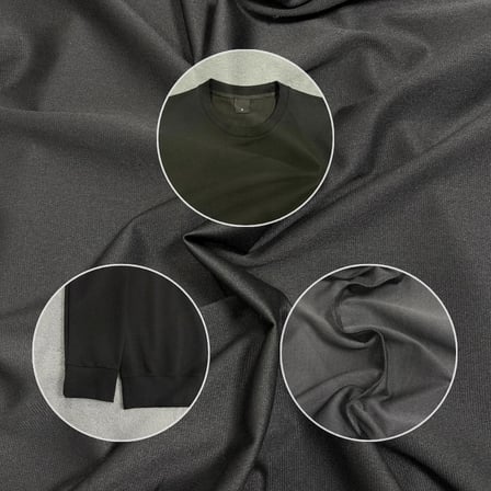OVERSIZE BASIC SWEAT | BLACKOUT HARD BASKILI (Unisex Pamuklu Yumuşak Dokulu Geniş Kesim Siyah Sweatshirt)