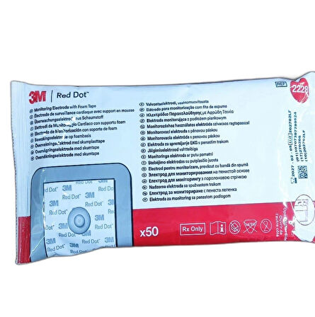3M Red Dot Yetişkin (Elektrod) 50'li Paket
