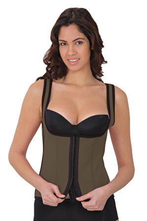 TEN MI 9173 Agraflı Göğsü Açık Atlet Korse