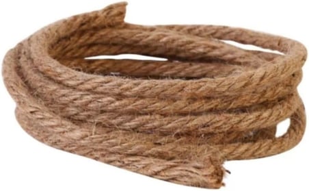 Kedi Tırmalama İpi, 6 mm, 10 Metre, Krem