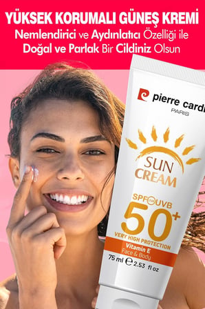 SPF 50 Leke Karşıtı Yüksek Koruyucu Yüz Güneş Kremi 75 ML Normal Ve Kuru Ciltler İçin