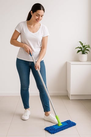 Mikrofiber Mop Yedeği, 2 Adet (50 cm) Asorti Renk, Süper Emici, Süper Yumuşak, Güçlü Temizlik Bezi, Zemin, Parke, Fayans ve Laminat Yüzeyler İçin
