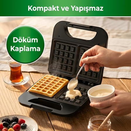 KSM-2405K Siyah Çocuk Waffle Makinesi