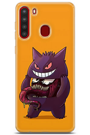 Samsung Galaxy A21 uyumlu Pokemon 34 HD Tasarım Venom Gengar Pokemon