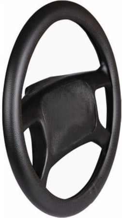 Kolay Geçmeli Düz Noktasız Direksiyon Kılıfı Kokusuz 38 Cm Siyah