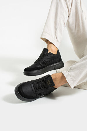 Günlük Erkek Sneaker Yüksek Kalın Tırtıklı Taban Bağcıklı Dikişli Yürüyüş Spor Ayakkabı 2029