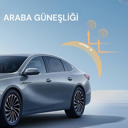 Oto Yan Cam Perdesi, Araba Ön Cam Perdesi, Otomobil Yan Cam Güneşliği,Oto Güneşlik Perde 2 Adet