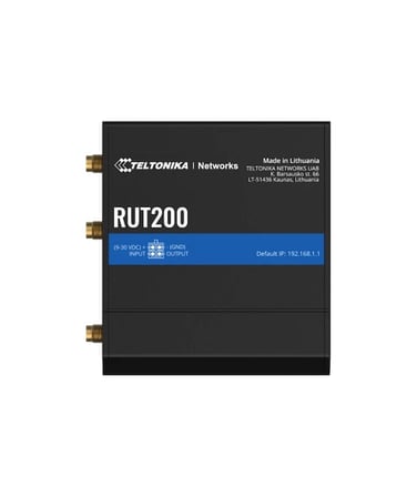 Teltonika RUT200 Router 2G 3G 4G LTE Siyah