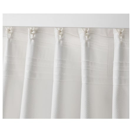 Fon Perde/2 Kanat, Beyaz, 145x300 cm, Işık Filtreleyici, Pamuk