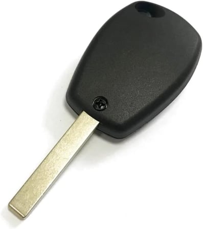 AutoHan Keys Renault Clio 3, Kangoo 2, Master Uyumlu 2 Butonlu Siyah Anahtar Kabı, 2006-2012 Model