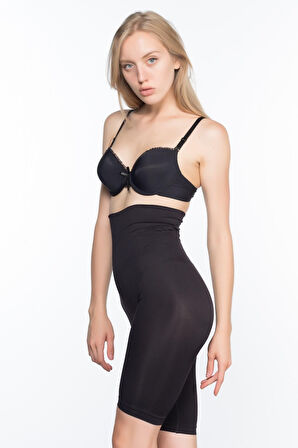 SİYAH MI Emay 3200 Pantolon Altı Soft Double Boxer Korse