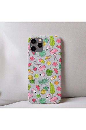 İphone 13 Uyumlu İçi Kadife    Desenli Telefon Kılıfı