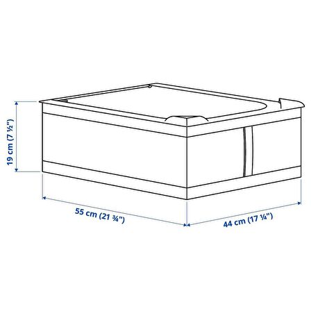 IKEA Skubb Saklama Kutusu - Hurç - 44x55x19 cm - Gri