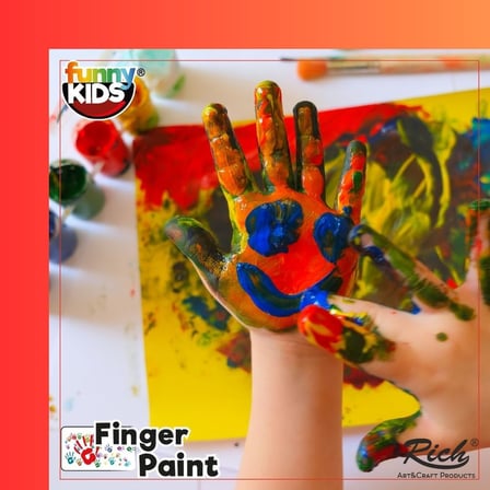 Funny Kids Funny Kids Parmak Boyası 12 Renk x 25 ml Set