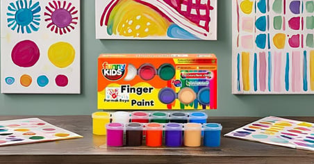 Funny Kids Funny Kids Parmak Boyası 12 Renk x 25 ml Set