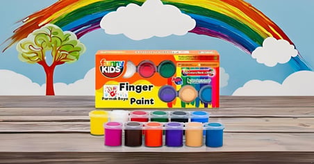 Funny Kids Funny Kids Parmak Boyası 12 Renk x 25 ml Set
