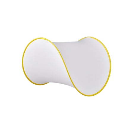 Sarkıt Lamba Abajur Başlığı, Beyaz-Sarı, 45 cm