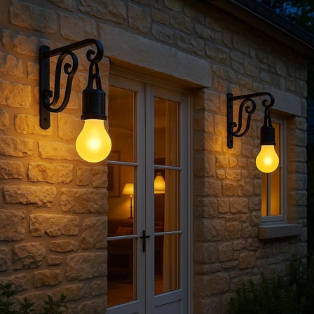 Kyrotech Güneş Enerjili LED Dış Mekan Lamba, Su Geçirmez, Ferforje Askılı, USB Type-C Şarjlı, 3 Işık Modlu, Kapı Önü, Bahçe, Balkon, Veranda, Garaj ve İşyeri Giriş Aydınlatması, Dekoratif Solar Lamba