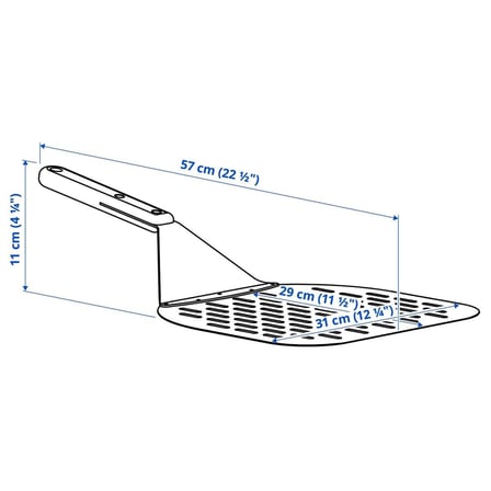 Pizza Küreği, Paslanmaz Çelik-Kayın, 57 cm