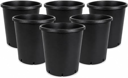 9L Uretim Saksisi — Ø24 Siyah Plastik Saksi — Fidan, Cicek, Yetistirme Kabi (6)